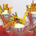 colorful veggie cones