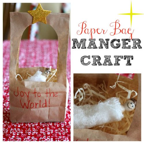 Paper Bag Manger Craft