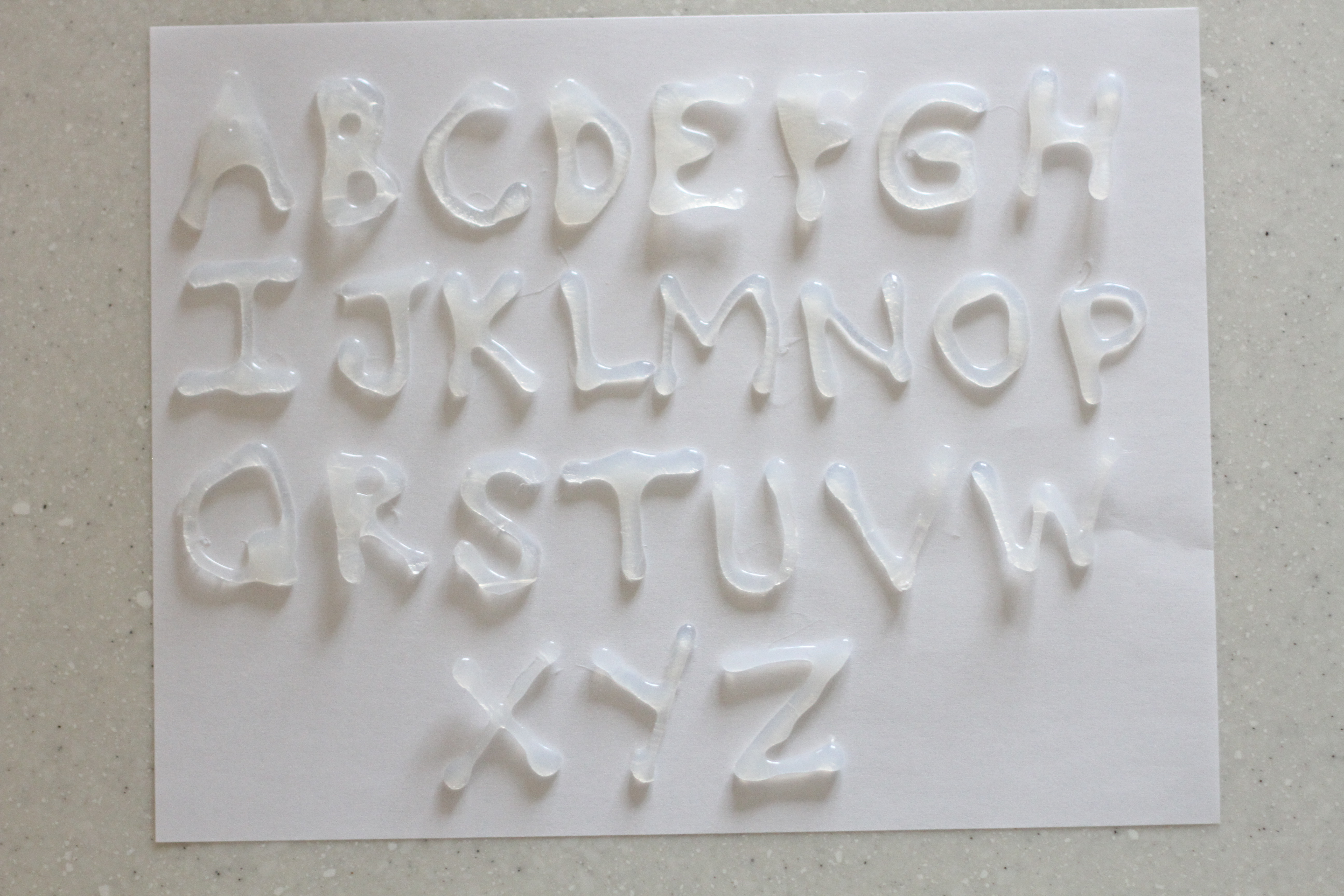 All invisible letters image