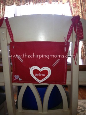 valentines chair backer
