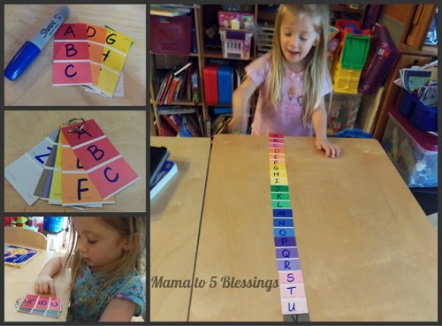 ABC Order with Paint Chips