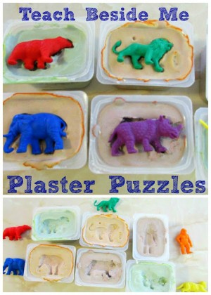 DIY plaster puzzles