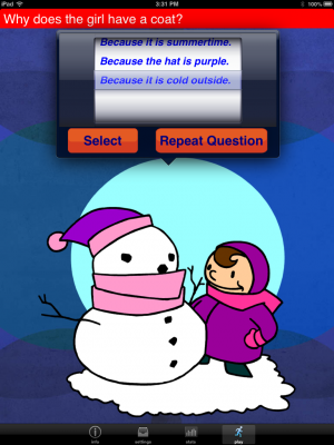 Question Builder App to Encourage Critical Thinking and Inferring