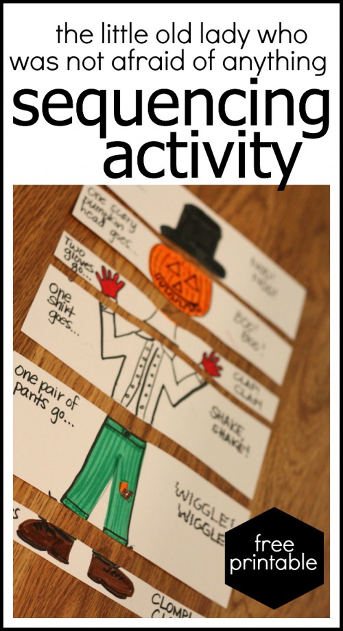 Free Printable Sequencing Activity for the Little Old Lady Who Was Not Afraid of Anything