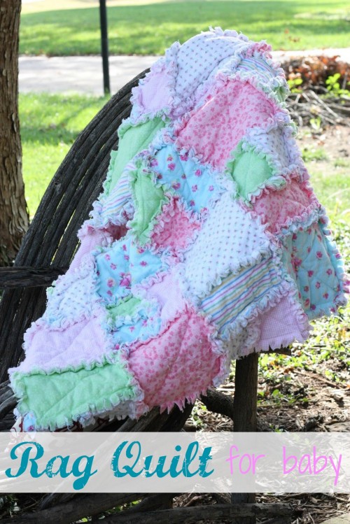 Modern Handmade Baby Quilt - Floral X Pattern #2