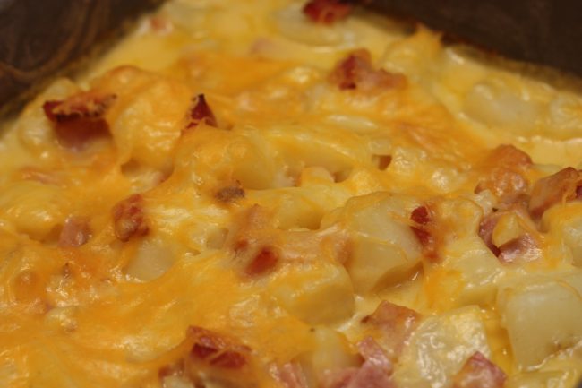 Cheesy Ham & Potato Bake