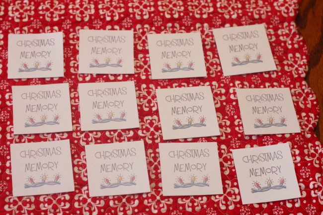 Christmas Memory Game