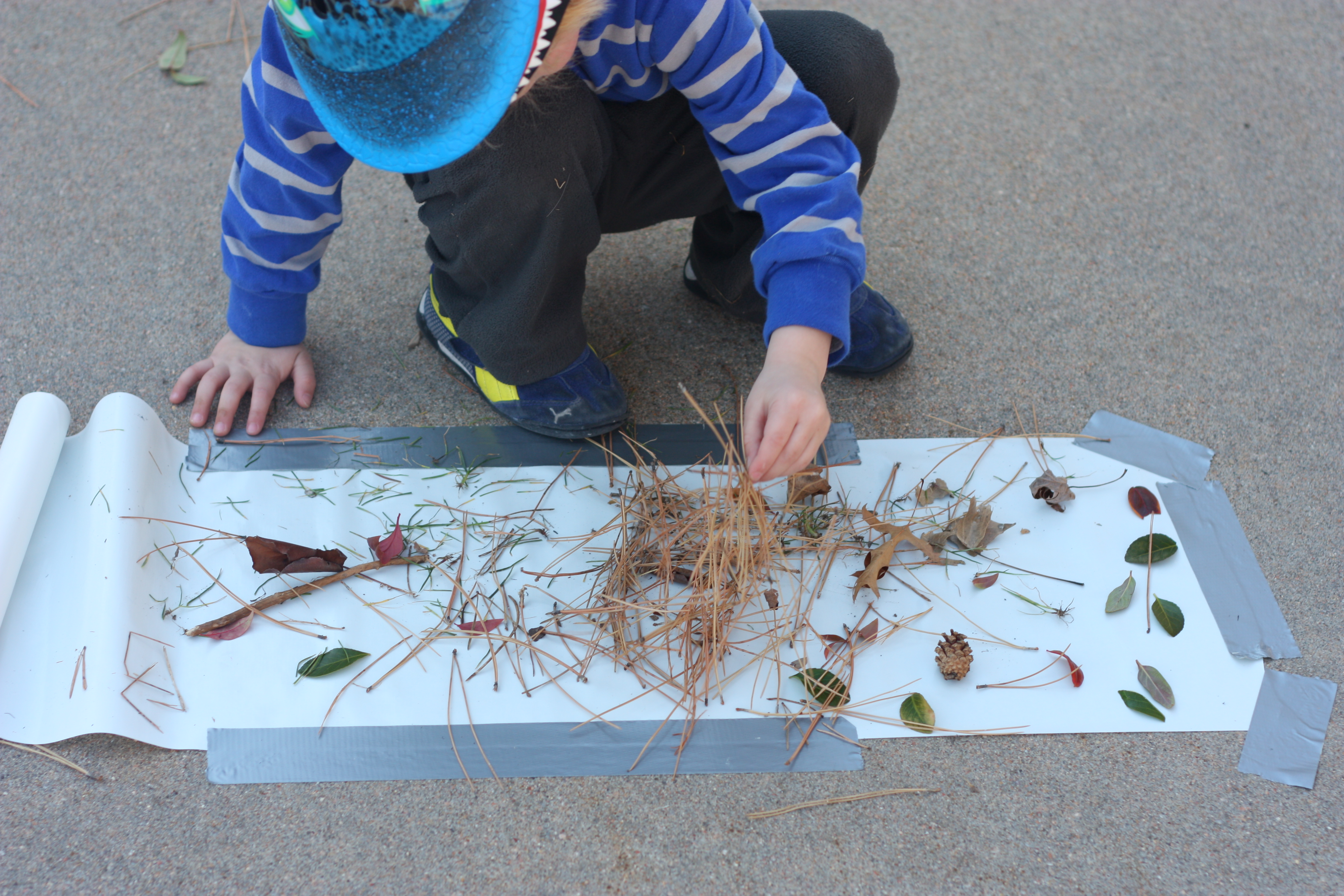 Outdoor Sticky Collage I Can Teach My Child!