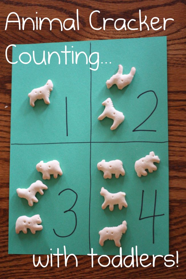 Animal Cracker Counting and One-to-One Correspondence Practice