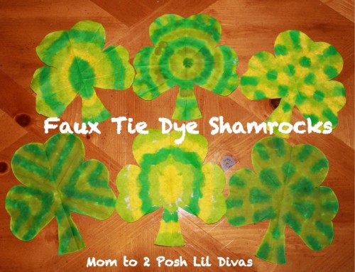 tie dye shamrocks
