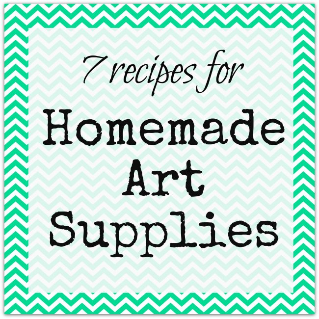 Homemade Art Supplies