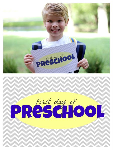 Free "First Day of School" Printables - I Can Teach My Child!