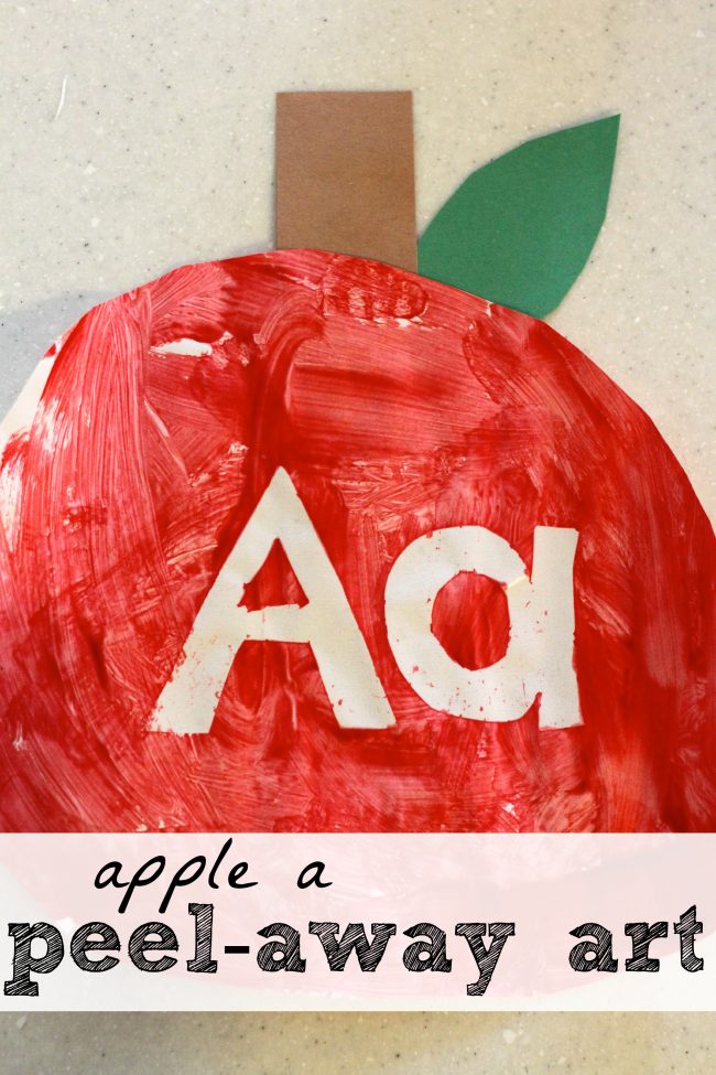 Apple “A” Peel-Away Art