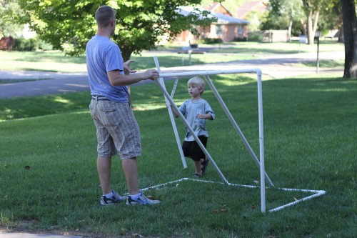 how to make a soccer goal