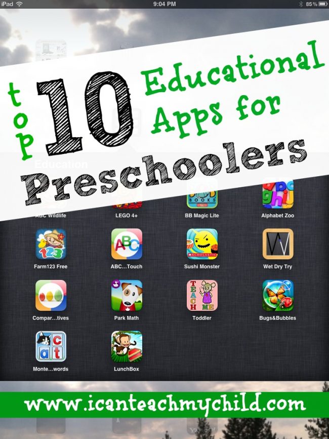 Best Apps for Preschoolers I Can Teach My Child!