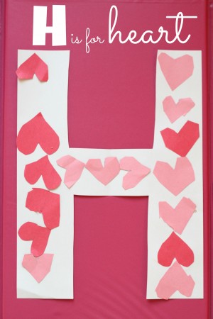 Super Simple- H is for Heart Alphabet Craft