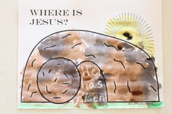 Where is Jesus? Magic Watercolor Art