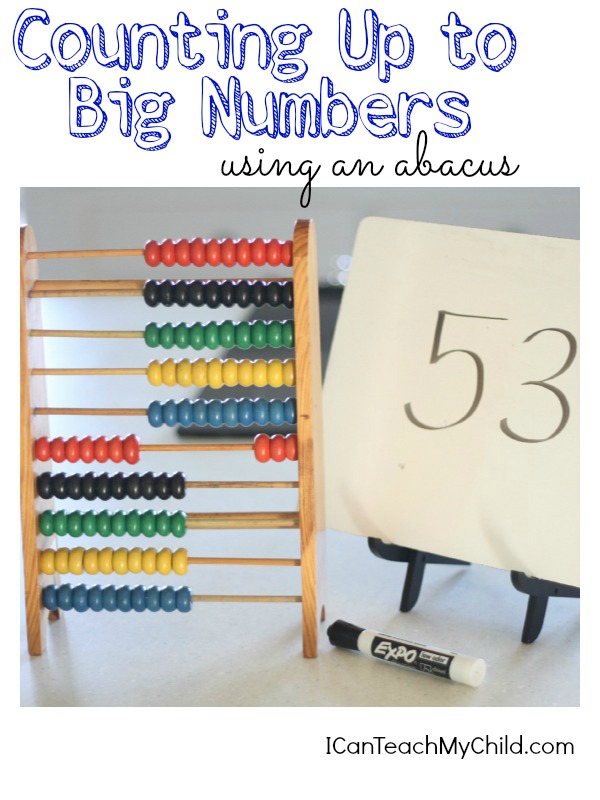 Counting Up to Big Numbers with an Abacus