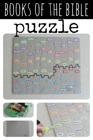 DIY Books of the Bible Puzzle