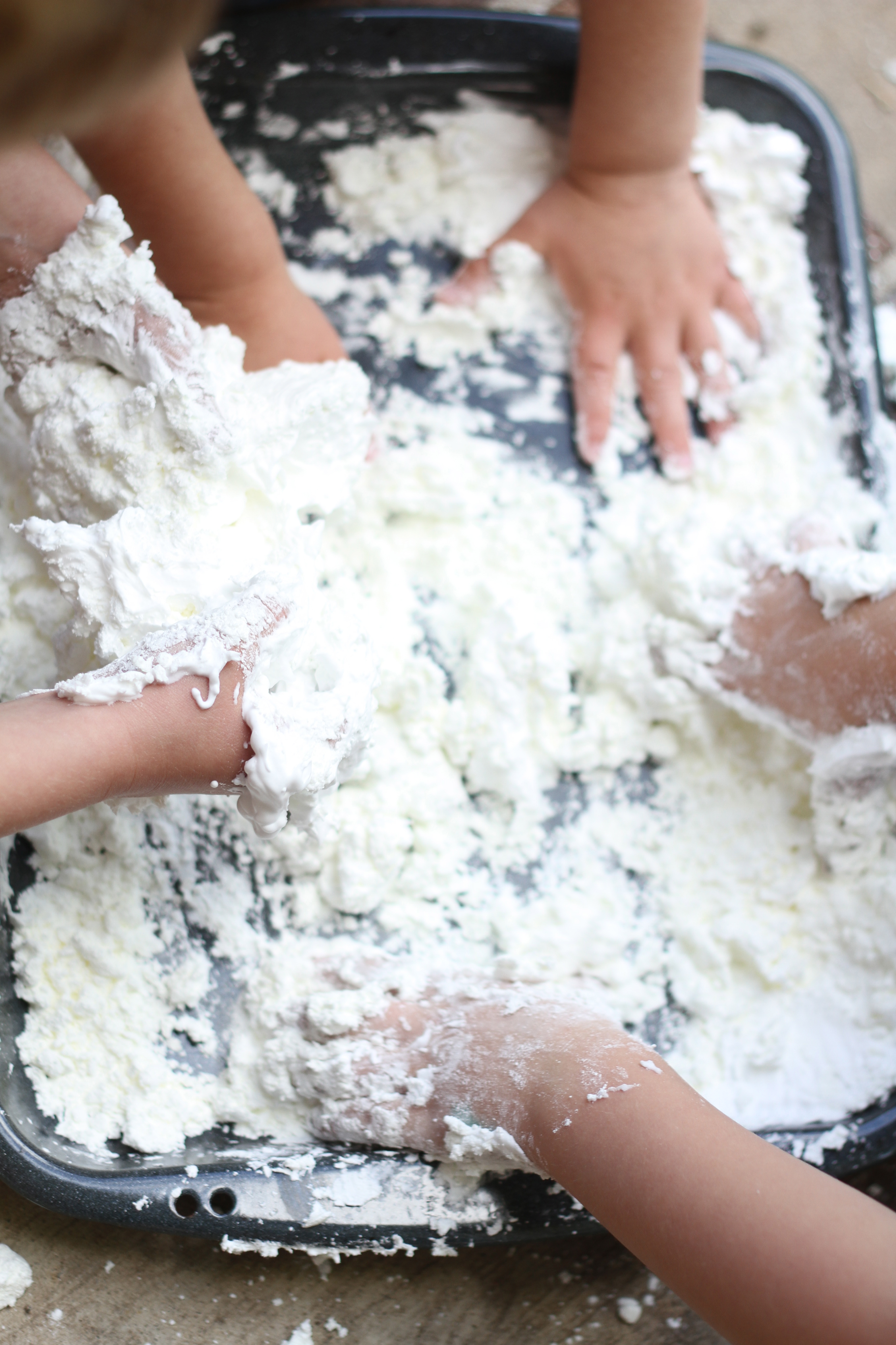Shaving Cream And Cornstarch