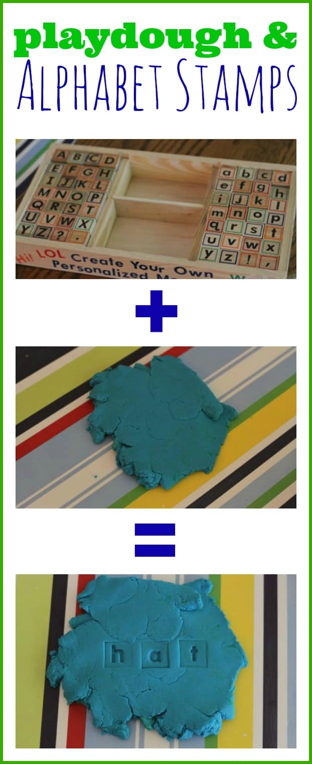 Playdough & Alphabet Stamps