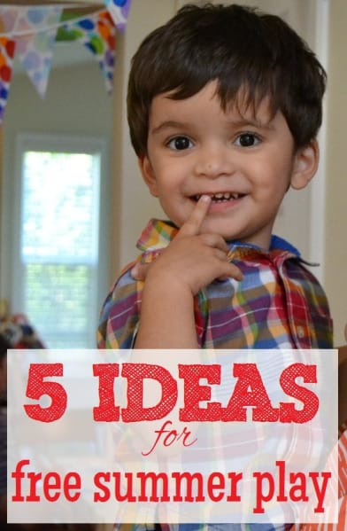 5 Ideas for Free Summer Play