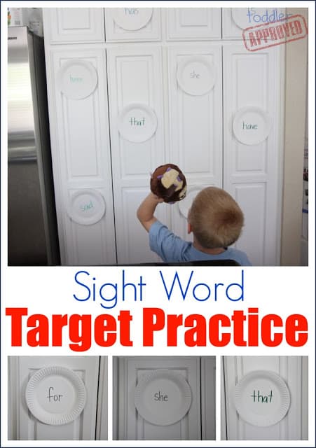 sight word target practice Sight Word Target Practice