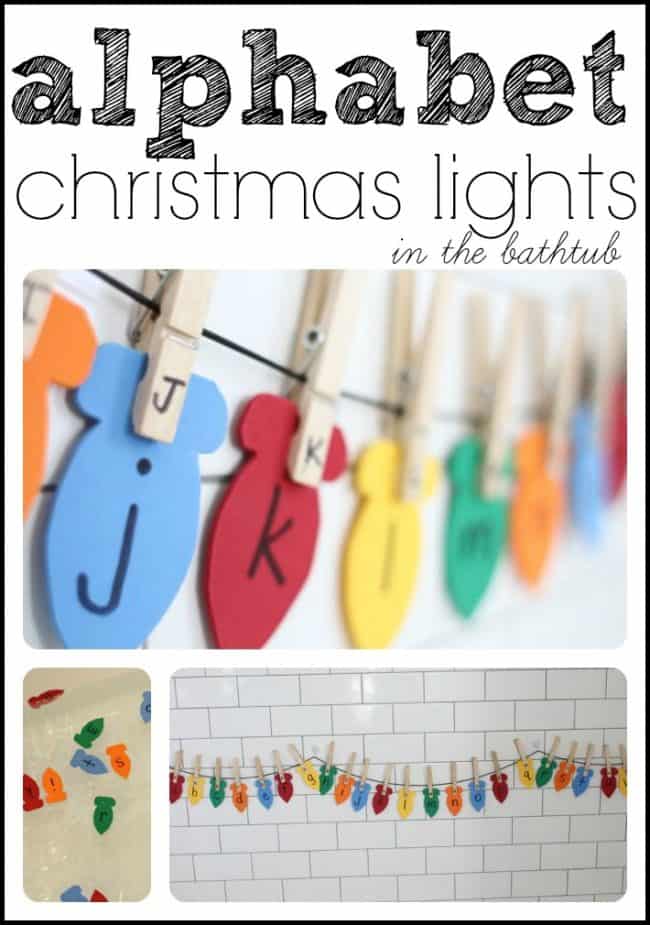 Hanging Alphabet Christmas Lights