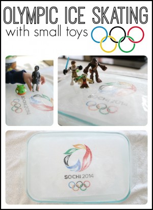 Olympic Ice Skating with small toys
