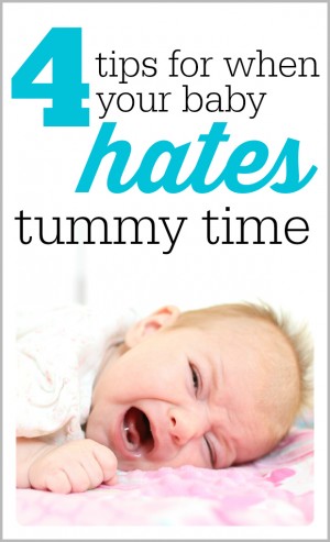 4 tips for when your baby hates tummy time