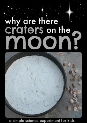 Help young children discover why there are craters on the moon with this simple science experiment--great for science fairs