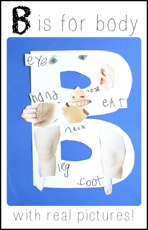 B is for Body Alphabet Craft