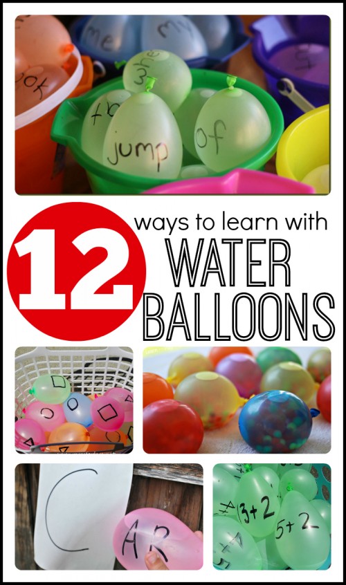 12 Ways to Learn with Water Balloons