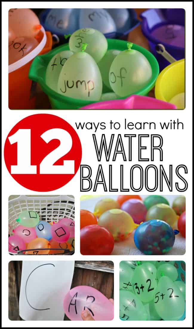 12 Ways to Learn with Water Balloons