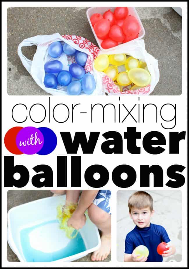 Mixing Colors with Water Balloons