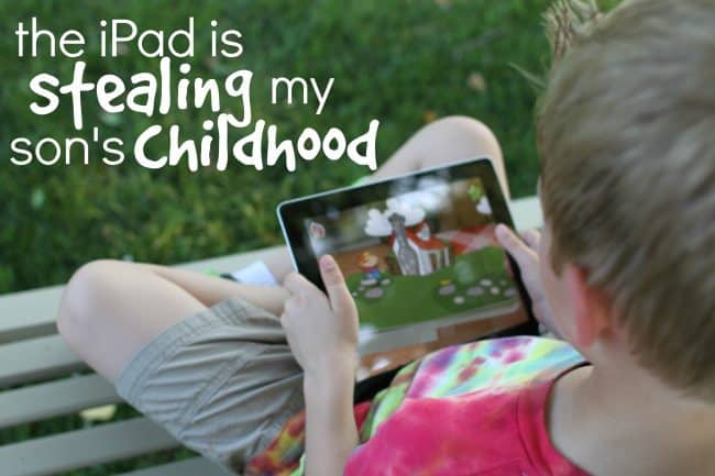 The iPad is stealing my son’s childhood