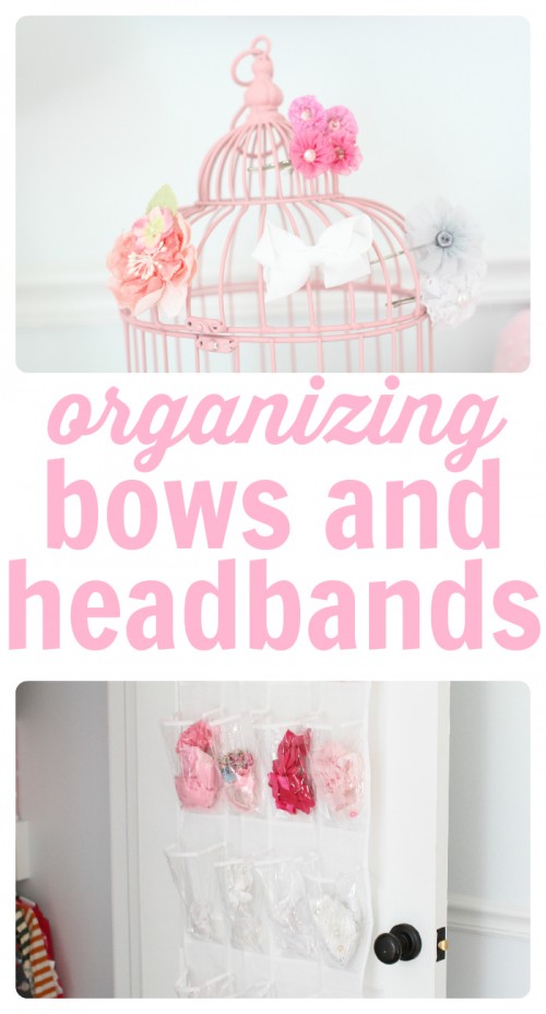 Organizing bows and headbands