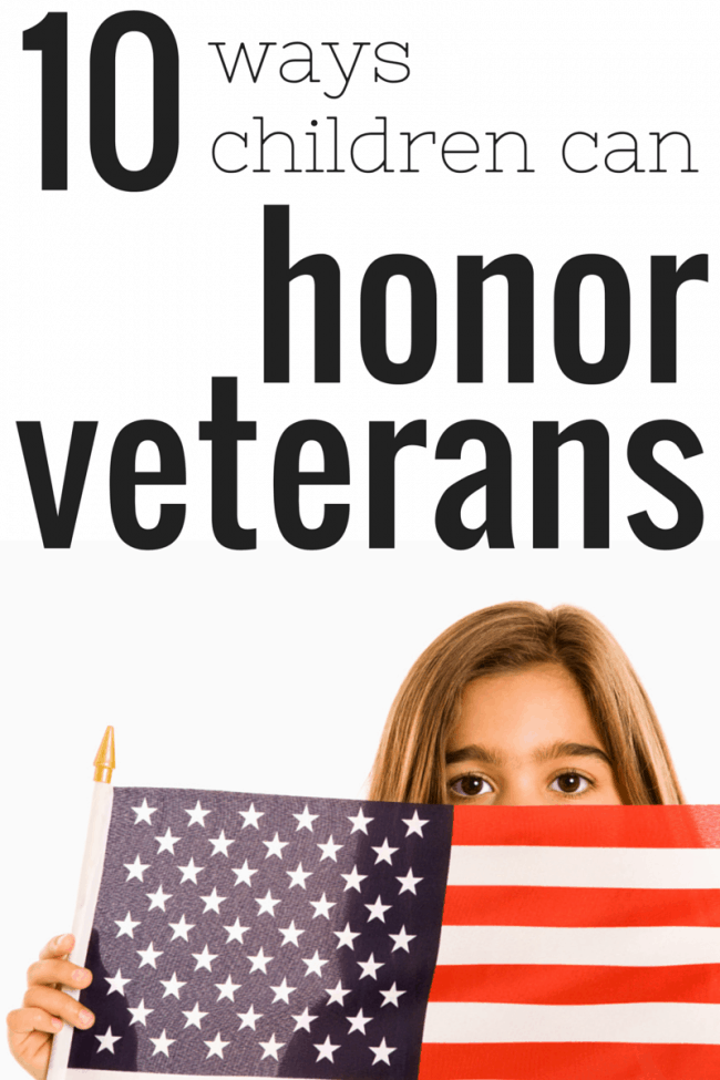 10 Ways Children Can Honor Veterans