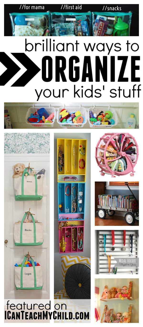 Brilliant Ways to Organize Kids Stuff