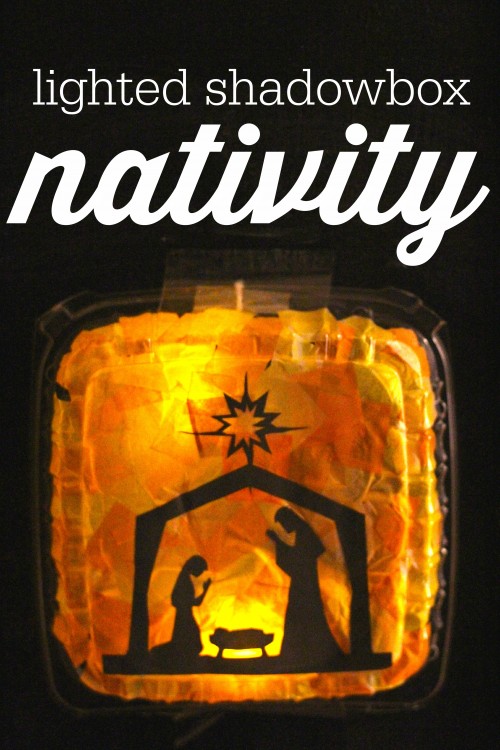 Lighted Shadowbox Nativity