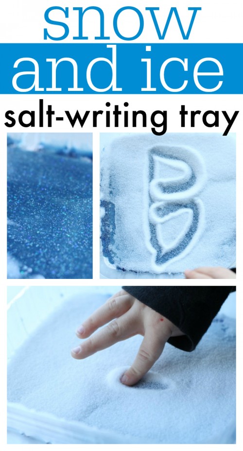 Snow and Ice Salt Writing Tray