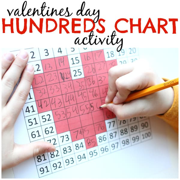 Hundreds Chart Activity for Valentines Day