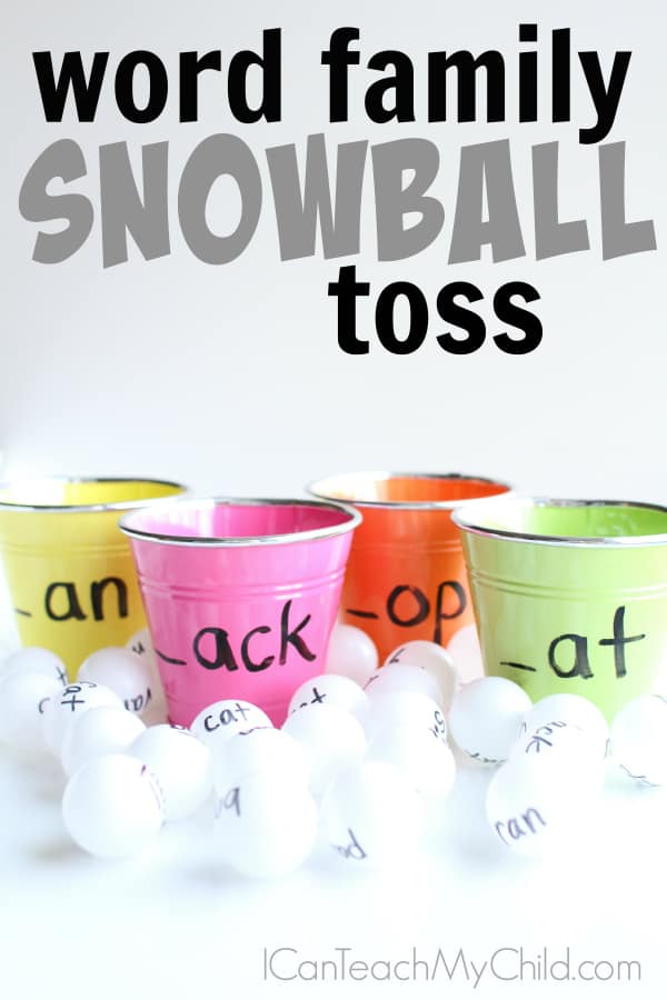 Word Family Snowball Toss