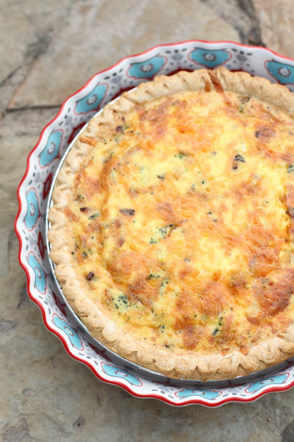 Chicken and Broccoli Quiche