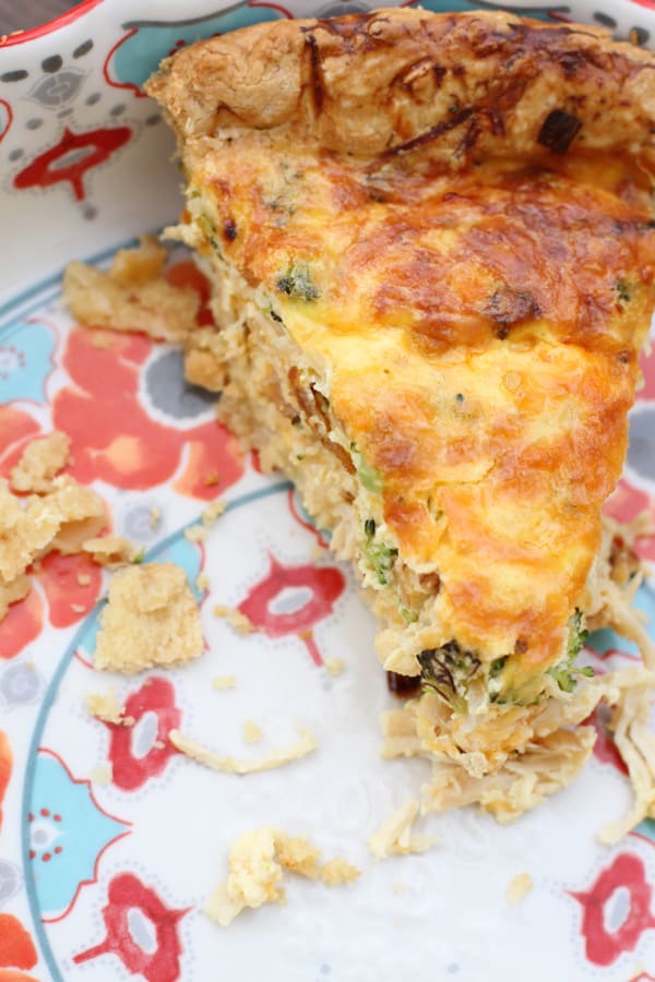 Chicken and Broccoli Quiche