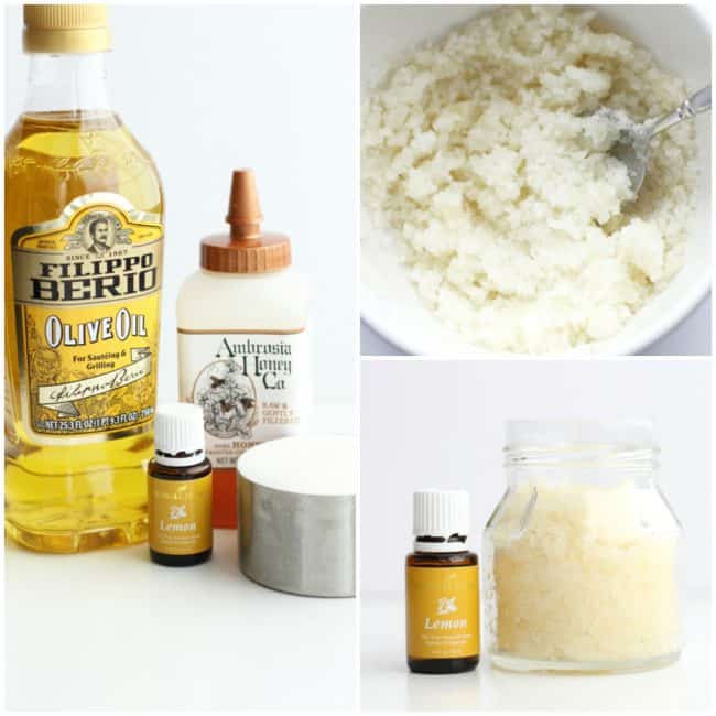 Honey Lemon Sugar Scrub supplies