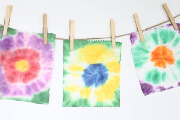 Tie Dye Bunting with Baby Wipes