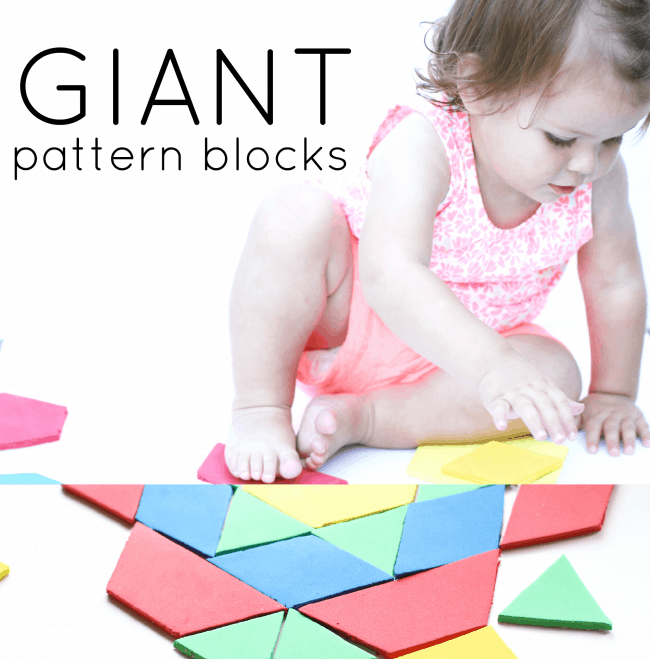 Giant Pattern Blocks for Toddlers
