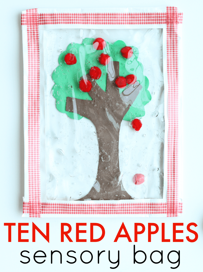 Ten Red Apples Sensory Bag