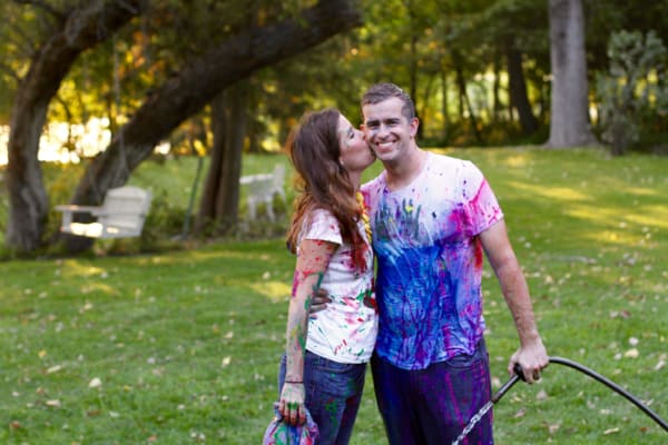 Family Paint Fight Photos
